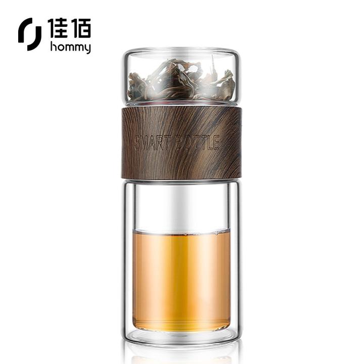 佳佰双层茶水分离玻璃杯开箱测评