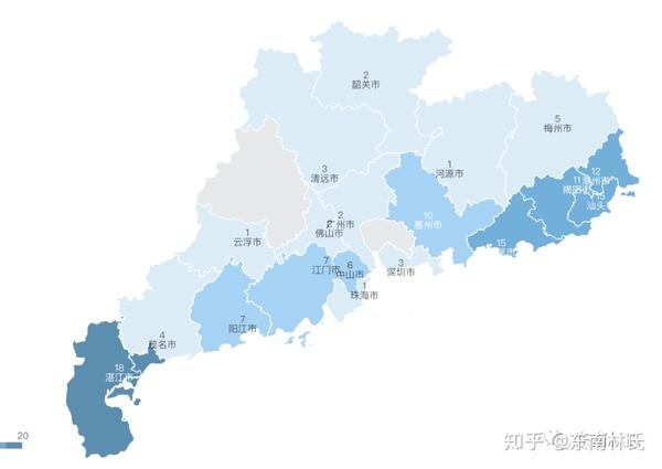 o-cts6987(含下游)林姓 广东省地级市分布图