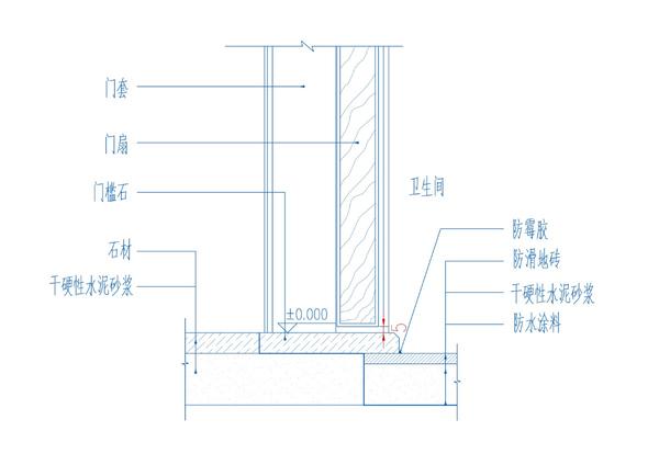 卫生间门槛石通用施工图标准指引