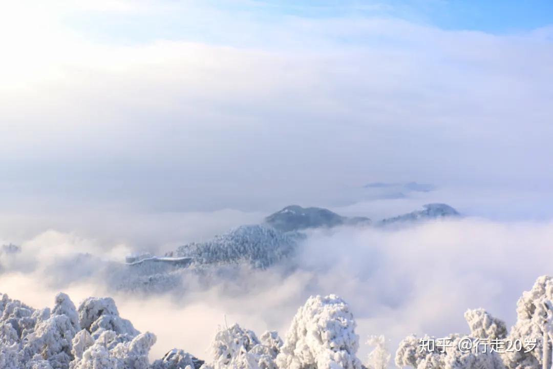 衡山下雪啦祝融峰上拨云见日赏醉美冬日南岳衡山