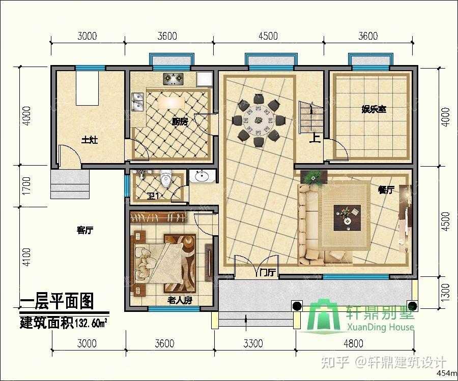 精品二层自建小别墅设计图占地140平方米造价25万左右