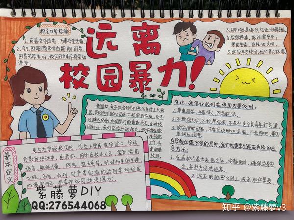 校园防欺凌手抄报