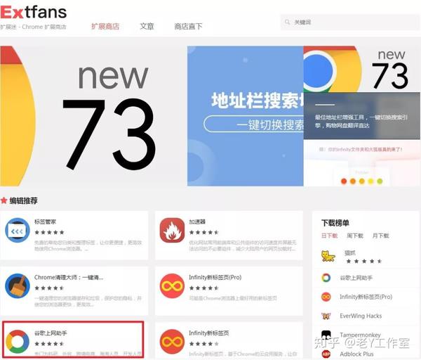 今天老y就总结了下 5大网站,可以方便快捷的获取chrome的插件: 01.