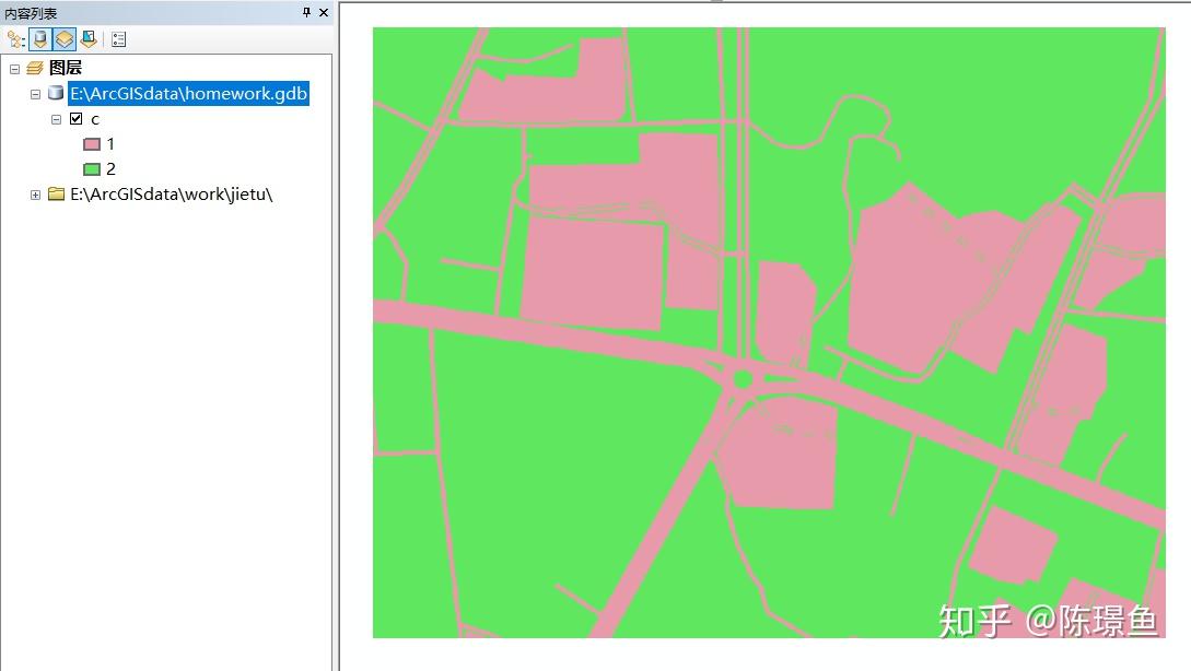 arcgis简易自动矢量化地图