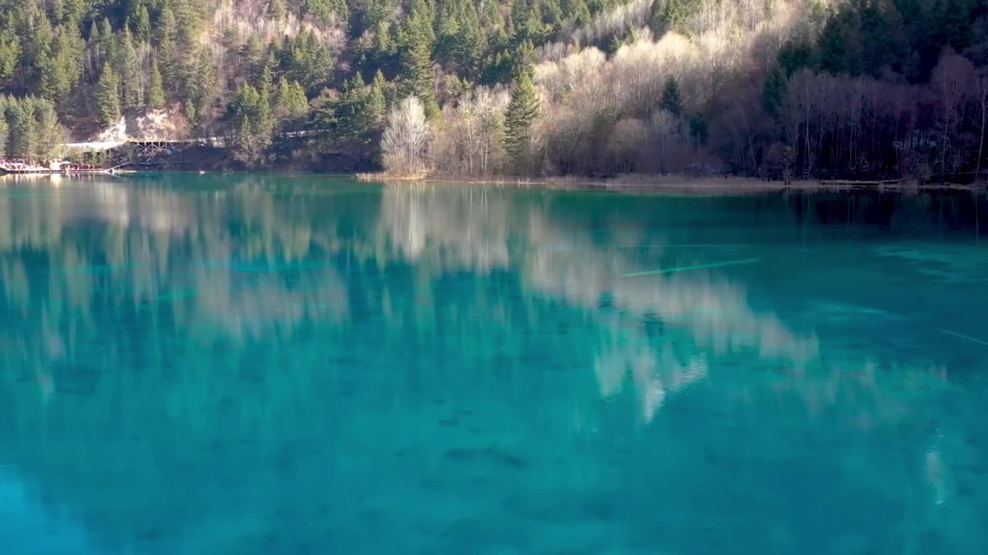 神奇的九寨沟实景拍摄