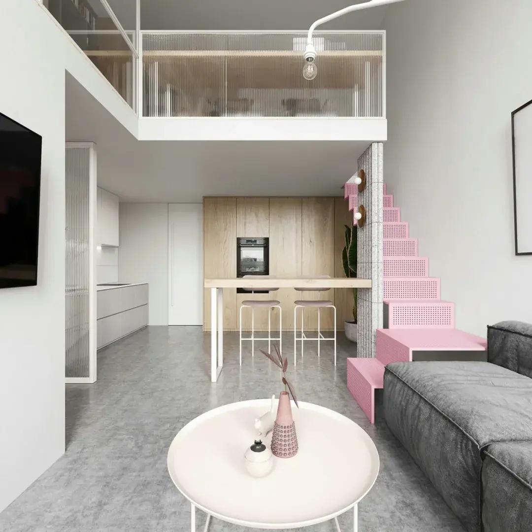 50平loft,60平loft 100平精简北欧风67loft案例简约风的典范