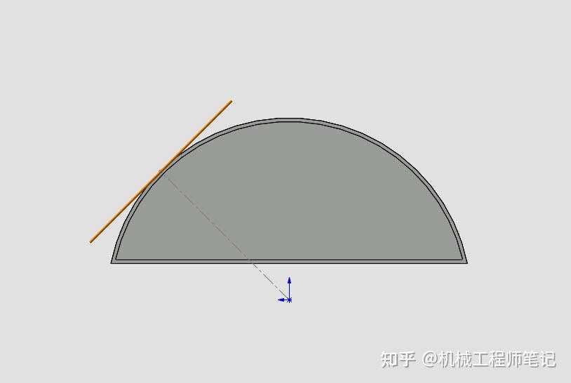 solidworks上怎么在这个圆弧面上开槽口啊?各位大佬知道怎么弄吗?