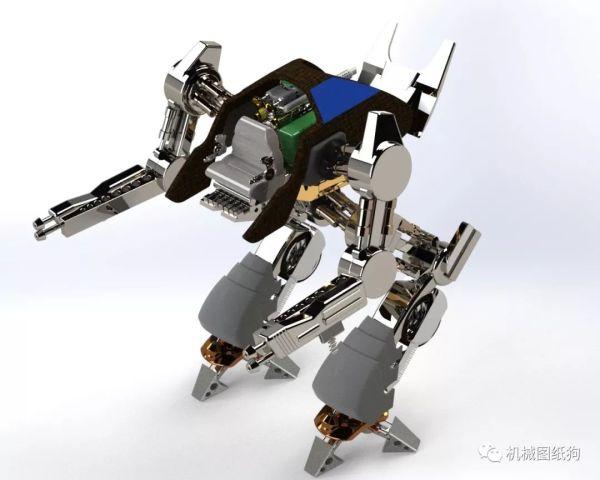 机器人 avatomi战斗机器人造型模型图纸 step