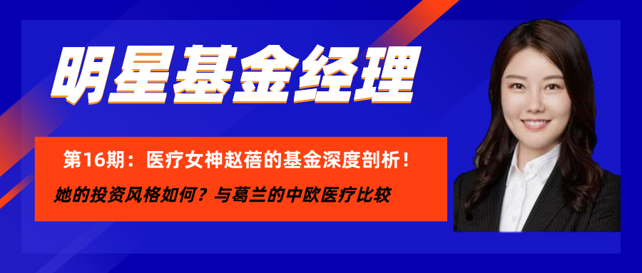 医疗女神赵蓓医疗女神赵蓓的基金深度剖析她的投资风格如何与葛兰的