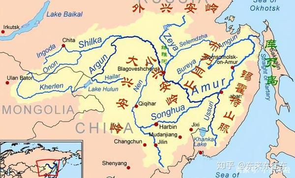 俄罗斯远东地区的江河湖海:名称大都已俄语化,有无中国痕迹?