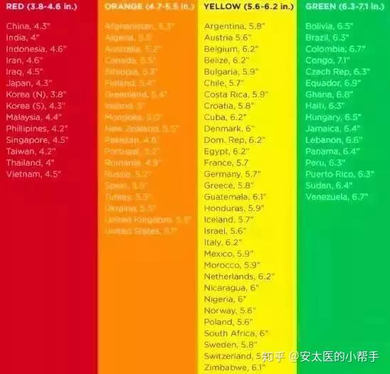 全球丁丁尺寸大排名看看你的丁丁算大算小