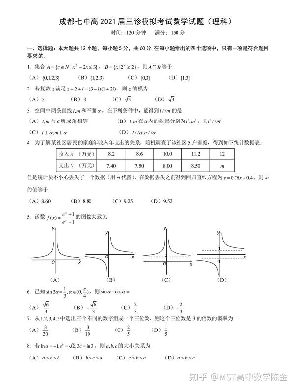 导数压轴,飘带函数与重要极限自然对数e的由来!