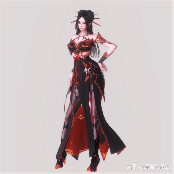 国漫崛起:国产动漫女神画师神还原:焰灵姬插画分享