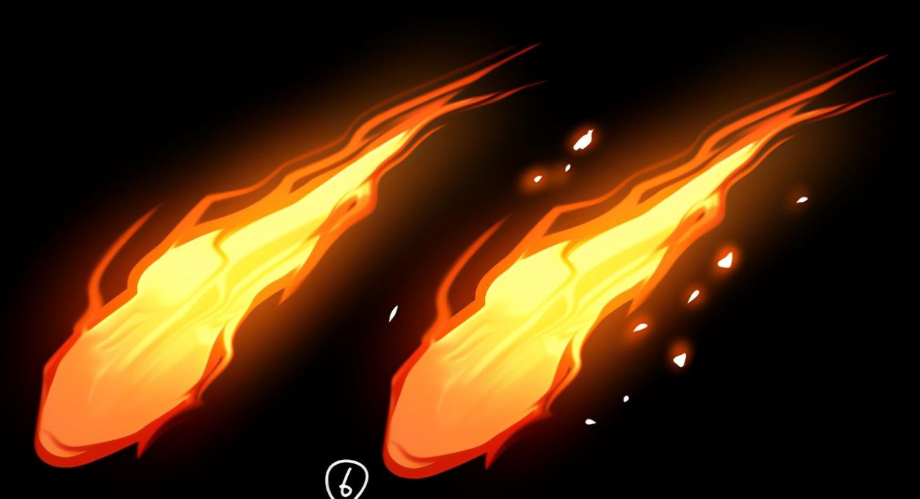 漫画跳动火焰怎么画?教你画出动漫中特殊火焰特效画法