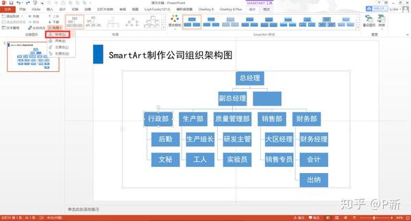 不想一条线一条线地画组织架构图,smartart 了解一下!