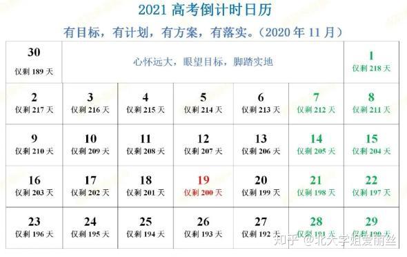 2021年有多少天全年,2021年一共有多少天 2021年高考大事时间表【高考倒计时257天!】
