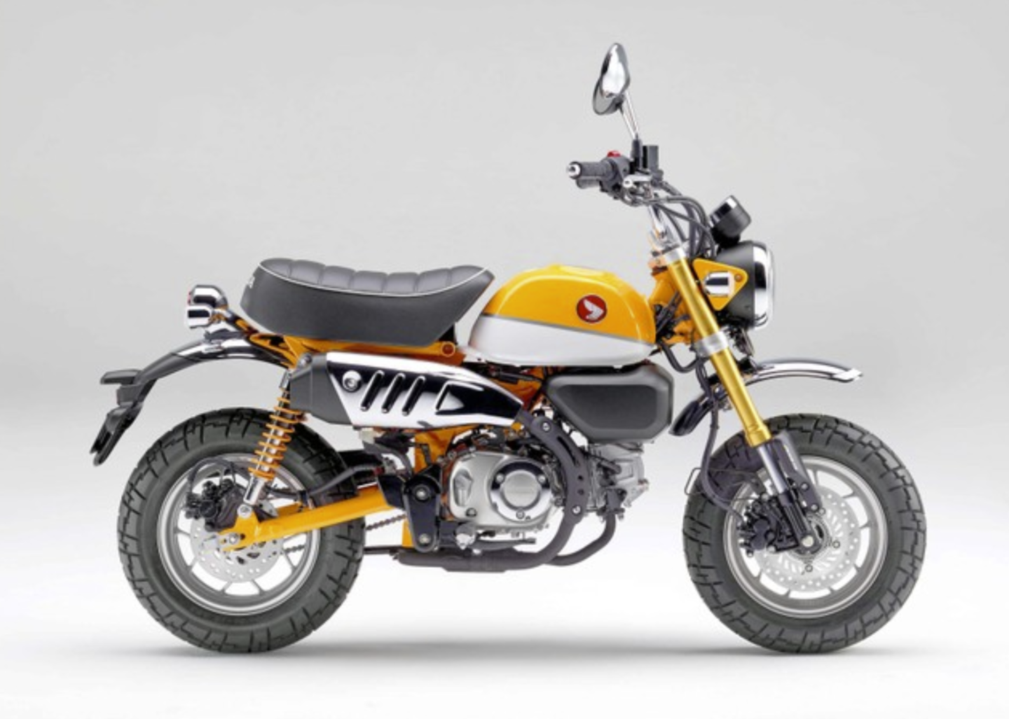 当时的本田推出了一款名为monkey的迷你摩托车,以前是50cc,现在是125