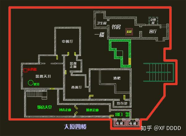 密室大逃脱两季密室平面图,密逃大厦各层猜想图集合!