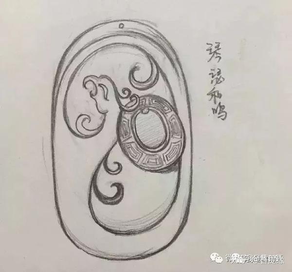 我是雕刻师,精美玉雕素描雕刻手稿一览