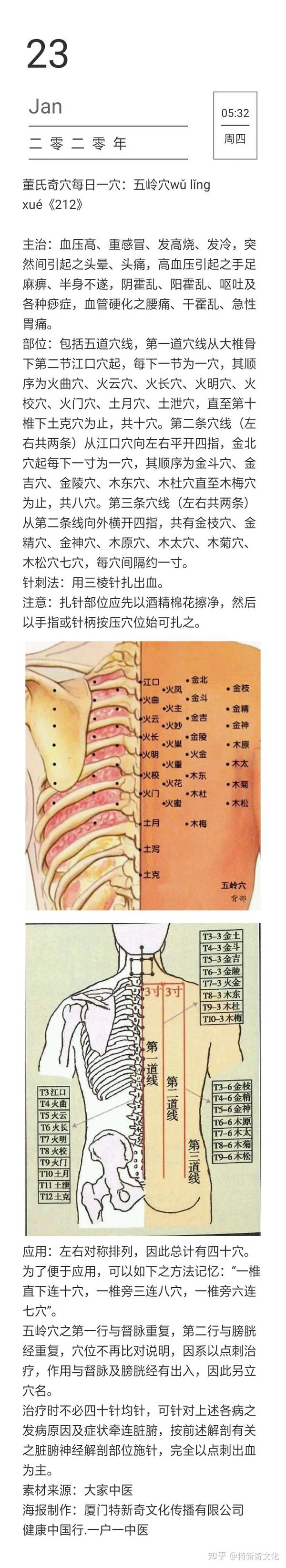 董氏奇穴每日一穴:五岭穴wǔ lǐng xué《212》