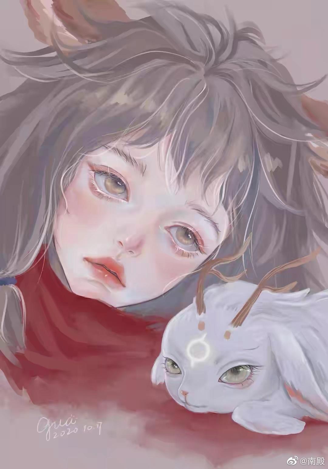有没有漫画风的美女壁纸