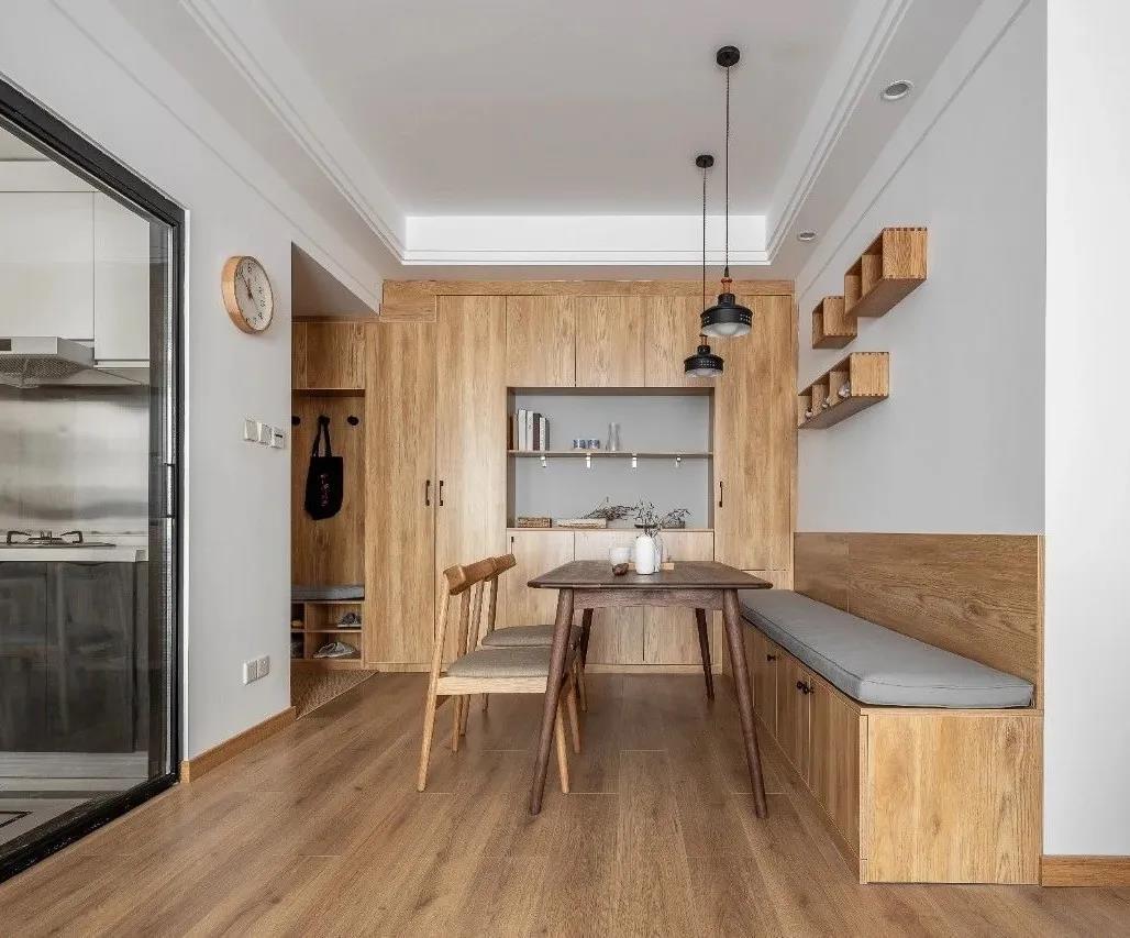 78㎡极简日式两居室,原木 留白,禅意的味道