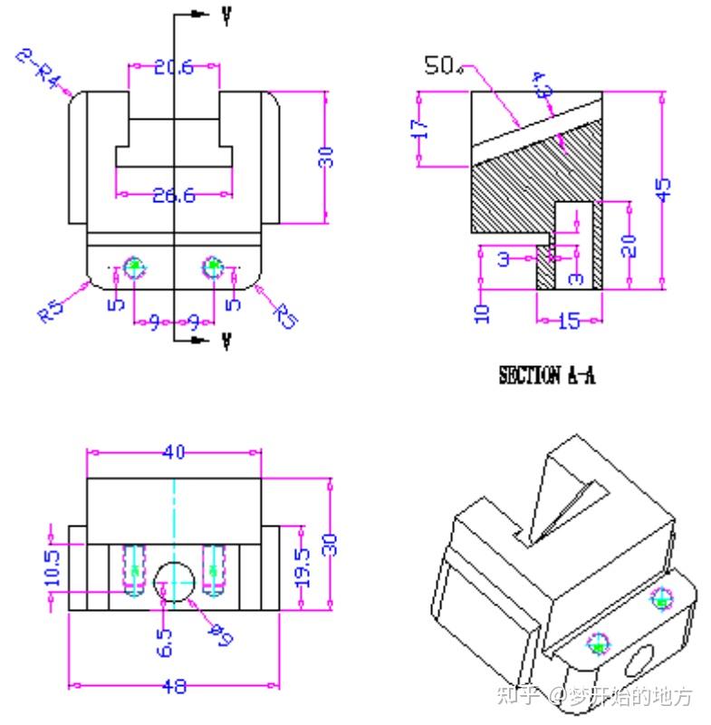 塑胶模具设计初学者必须要懂的2d出图标注你学到了吗