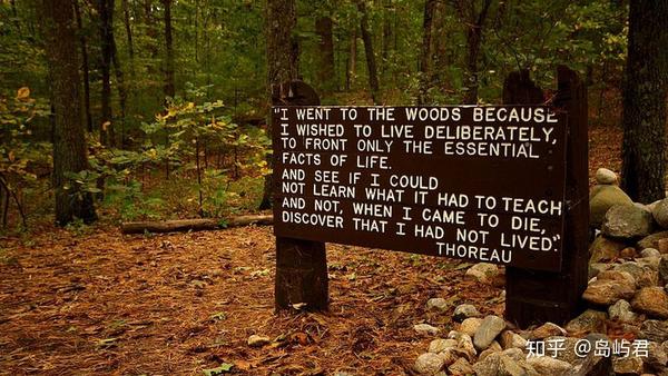 i went to the woods because i wished to live deliberately, to