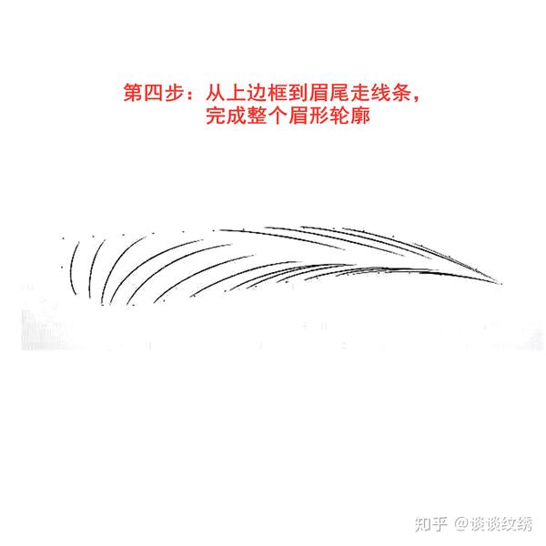 干货史上最详细的线条眉画法