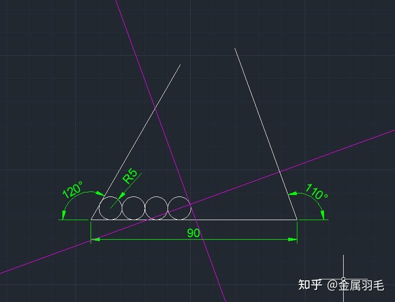这四个圆怎么画