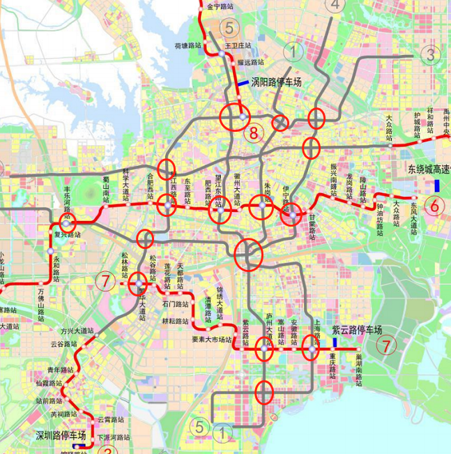 投资800亿合肥市地铁2号线3号线延长线今日开工含站点位置与名称