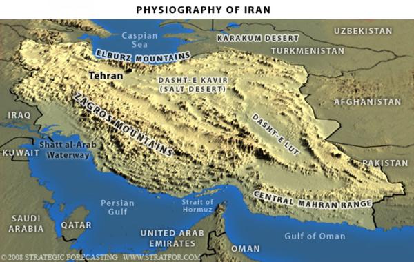 伊朗地形图