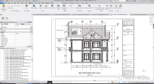 国外别墅bim设计,超精细施工图级别的模型下载