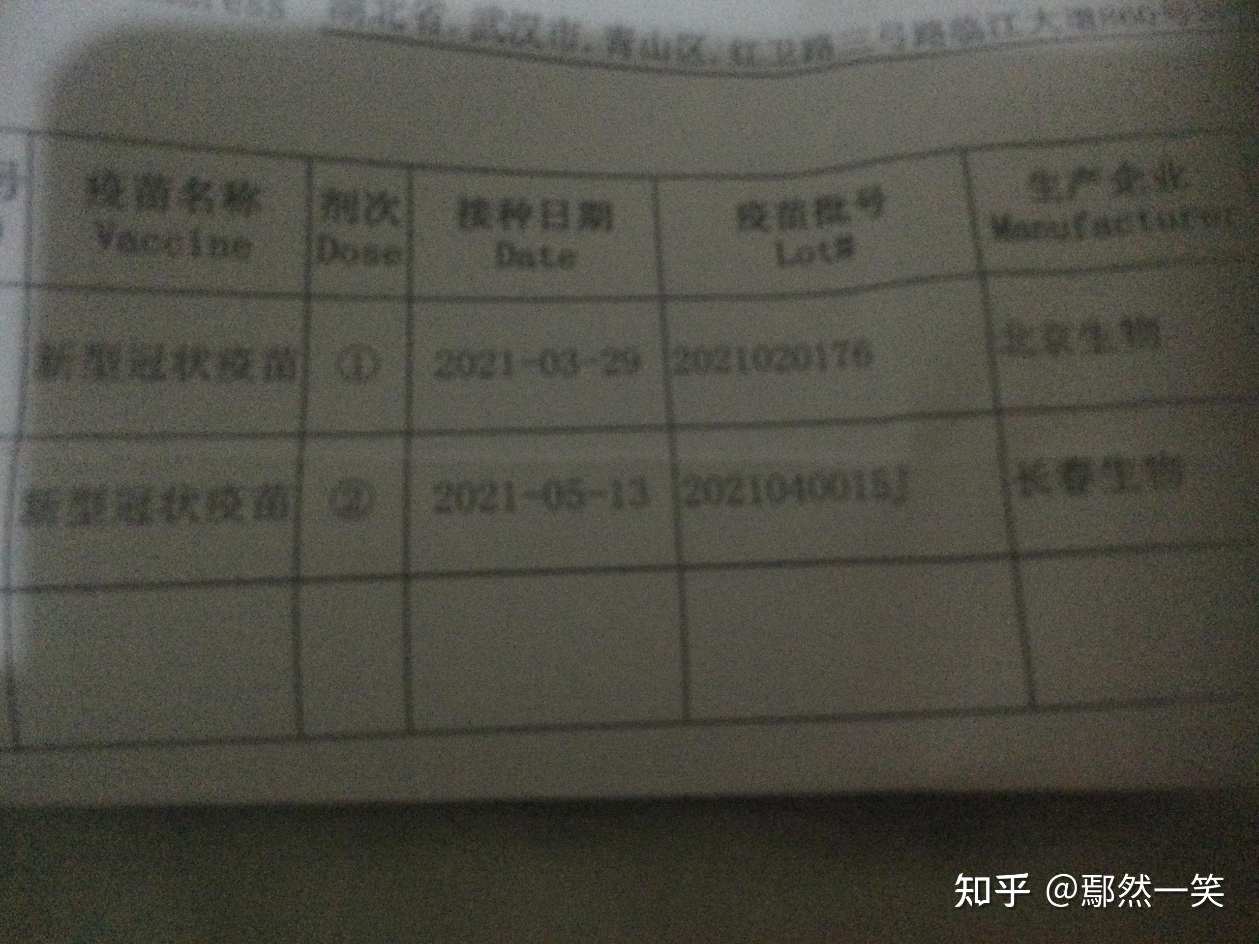 新冠疫苗第一针和第二针疫苗批号必须一样吗