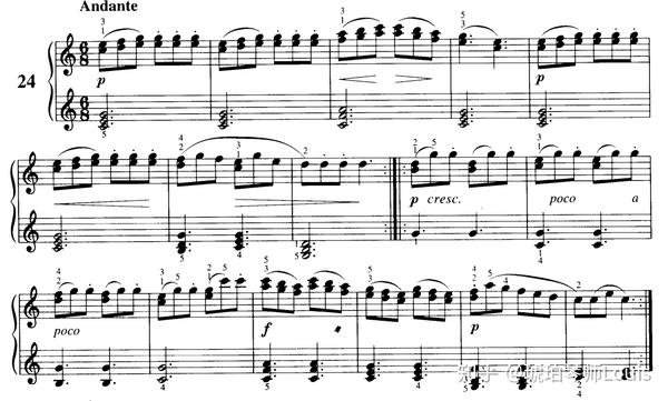 《车尔尼599》第24首(小小合唱团)|每日教学赏析|琥珀