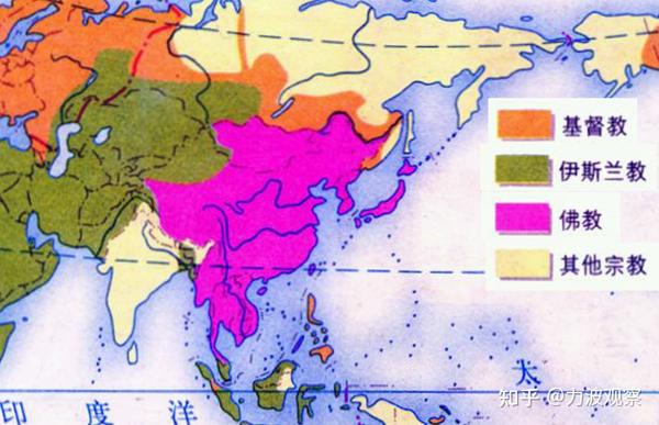 (3) 我们国家周边民族宗教最多