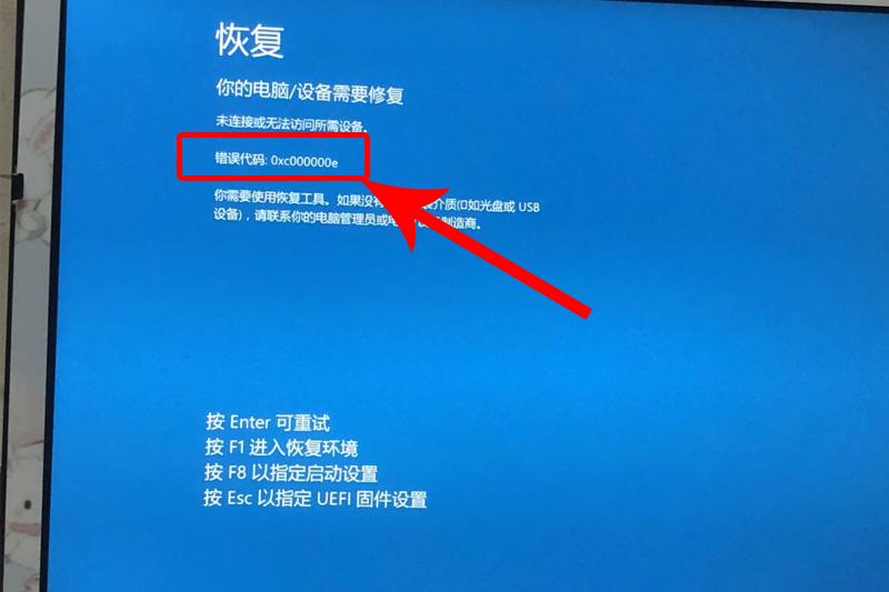 win10开机蓝屏显示你的电脑设备需要修复怎么办