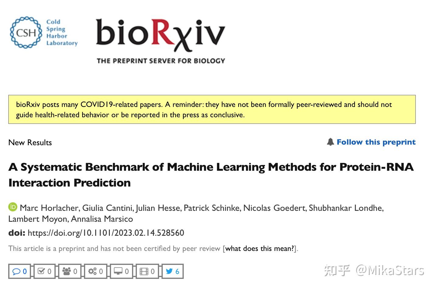 论文精读 A Systematic Benchmark of Machine Learning Methods for Protein RNA