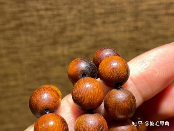 披毛犀角108佛珠手串欣赏