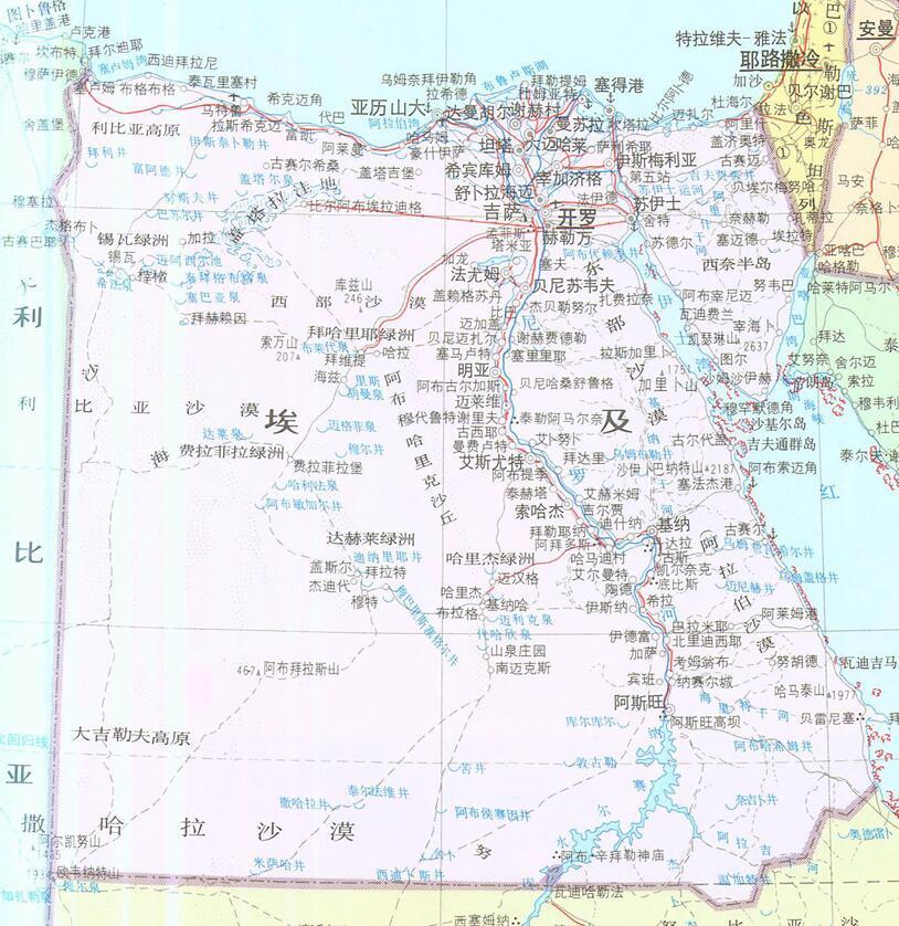 非洲各国概要埃及三行政区划1