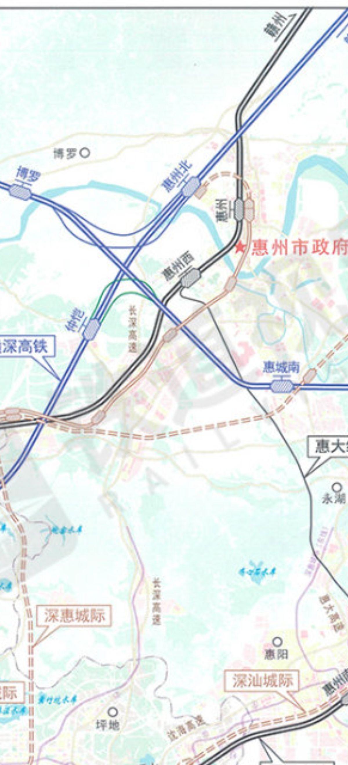 如果惠州购买复兴号列车从莞惠城轨沥林站开出到惠州北站借道赣深高铁