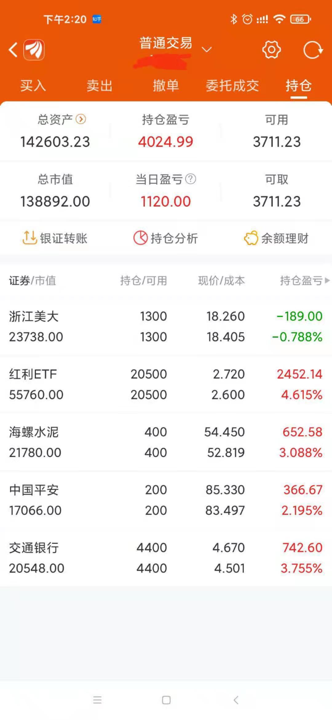 2021312百万之路持仓