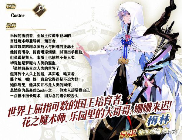 更是所有玩家必抽的角色之一 这款梅林选择了fgo游戏中的三破卡面立绘