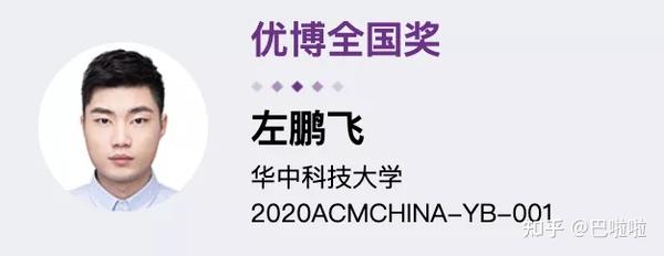 华为「天才少年」榜上有名!2020 acm中国新星奖和优秀