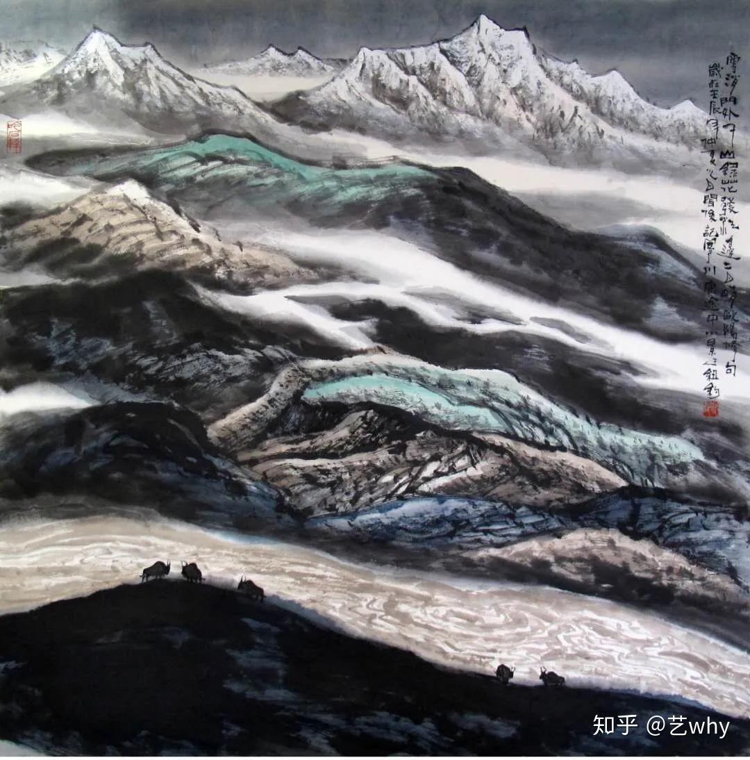 胸中有丘壑,崇山任我行旅美画家闻俊,1954年生于上