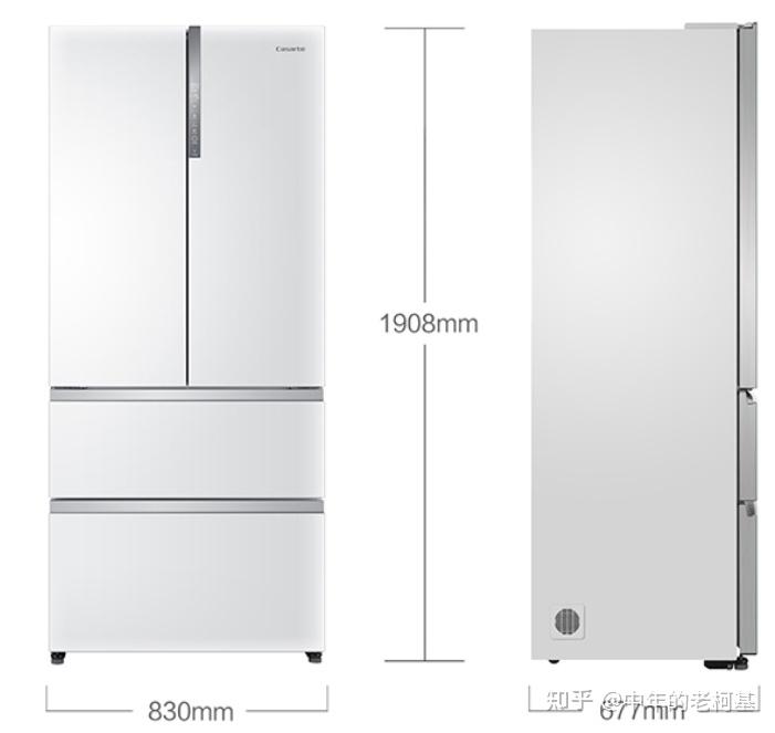 白色外观的卡萨帝是不多见的,这款四门冰箱简约大气,也是嵌入式的