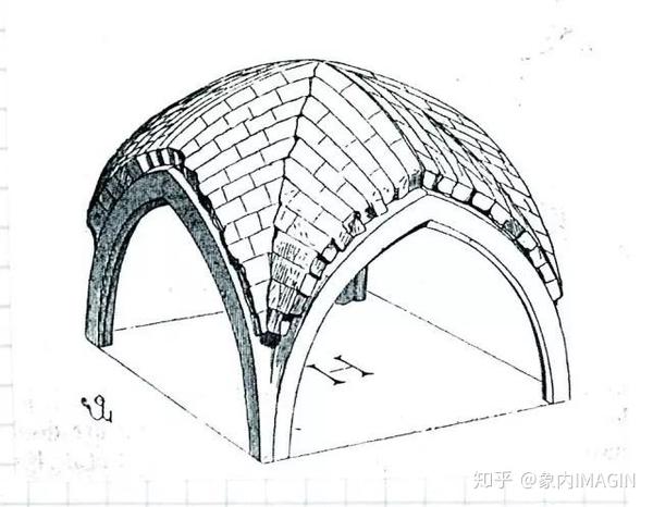 飞扶壁(图2,图3):来自与早已存在的圆拱和独立于墙的扶壁的结合