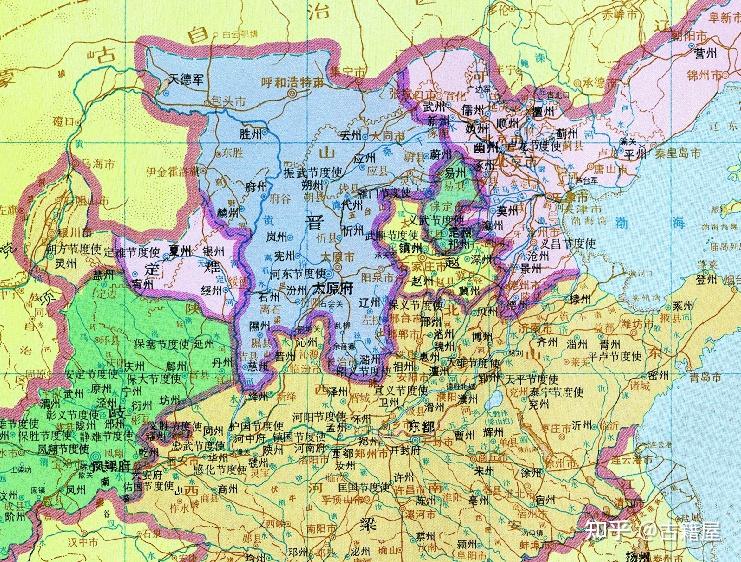 唐朝末年党项族平夏部的首领李思恭建立的定难军下辖五州在哪里
