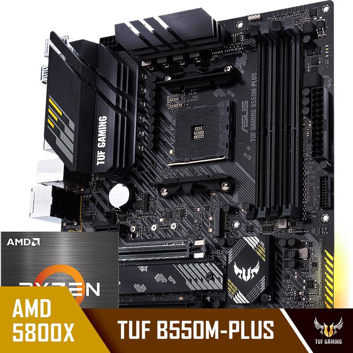 华硕tuf gaming b550m-plus重炮手主板 amd 锐龙7 (r7)