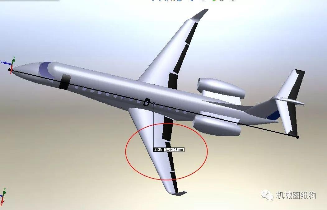 【飞行模型】embraer legacy 600飞机3d图纸solidworks2014设计客机